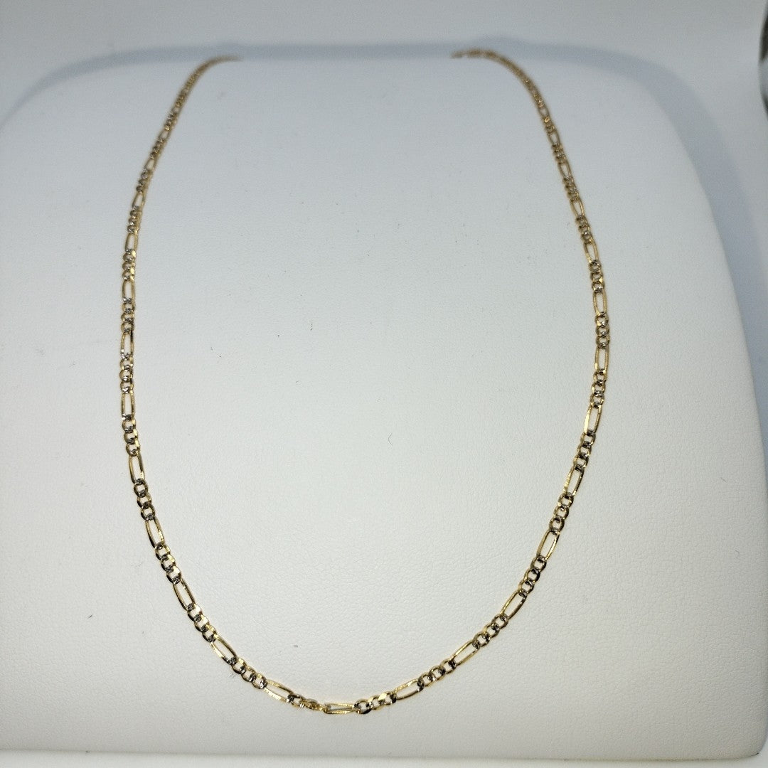 CADENA 3X1 DIAMANTADA 14K 55 CM 4.8 GR (NUEVO)