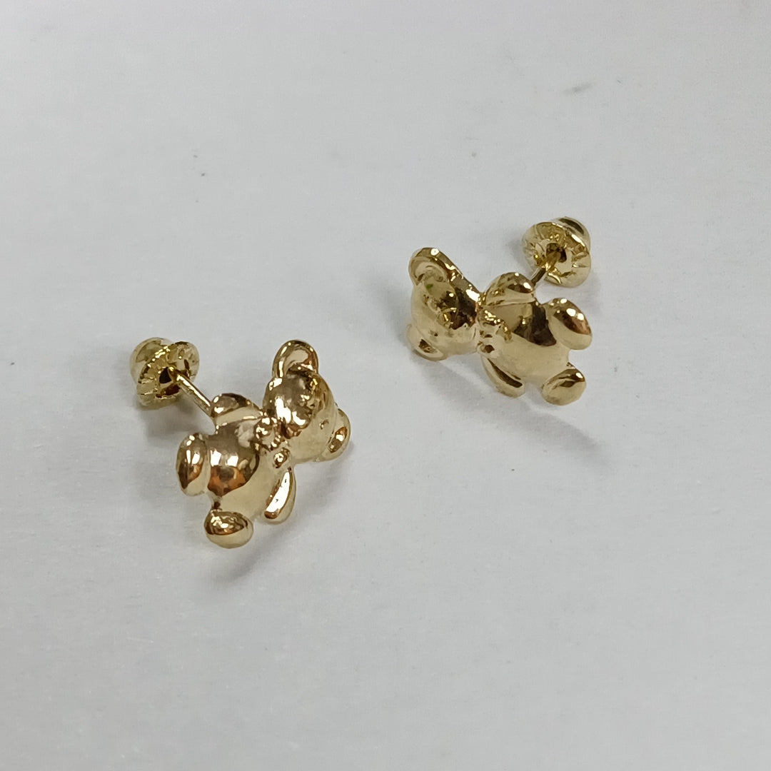 BROQUELES BROQUEL FIG OSO 14K 0.2592 GR (NUEVO)