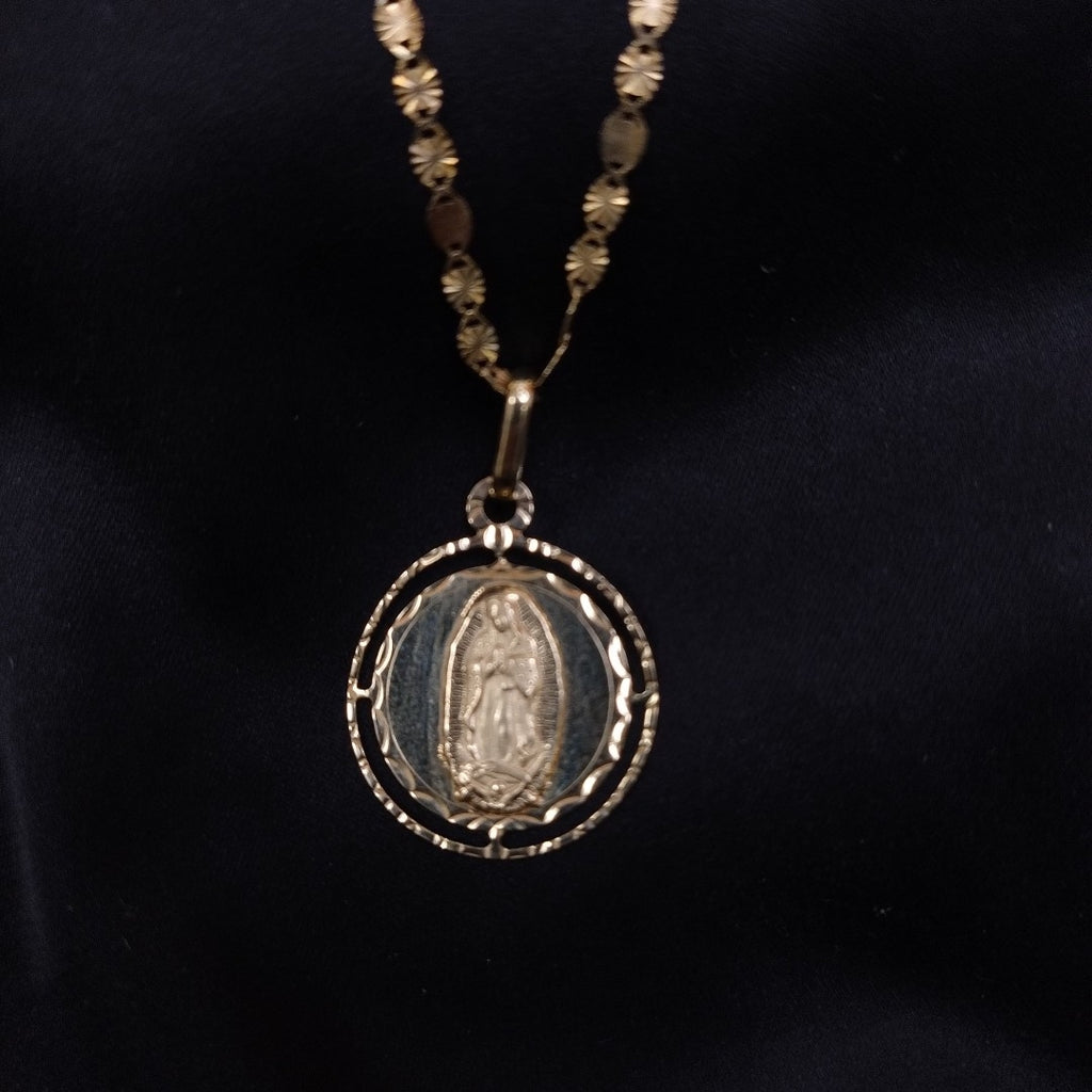 CADENA, MEDALLA PERSONAL ORO 14 K 2.9 GRMS (SEMINUEVO)