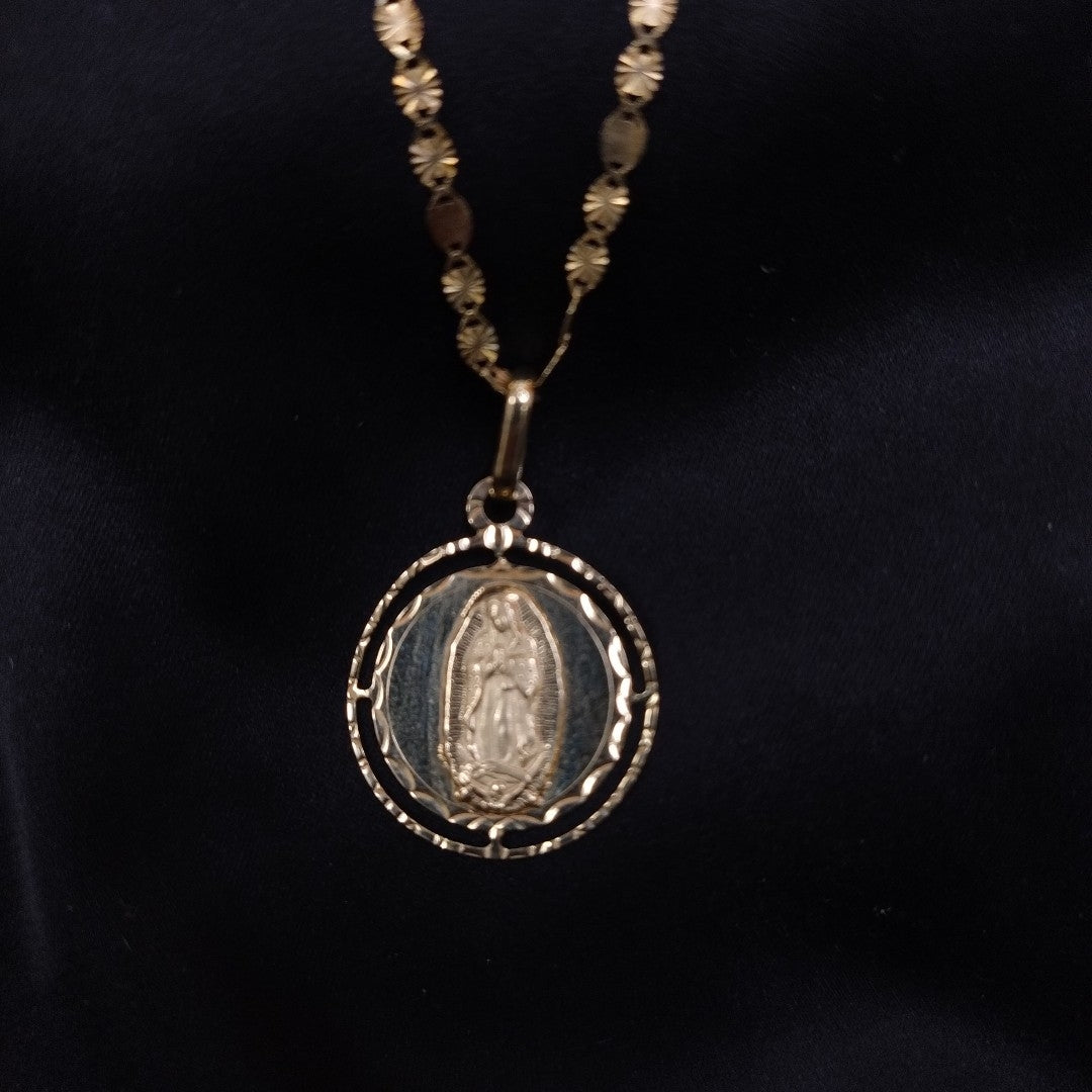 CADENA, MEDALLA PERSONAL ORO 14 K 2.9 GRMS (SEMINUEVO)