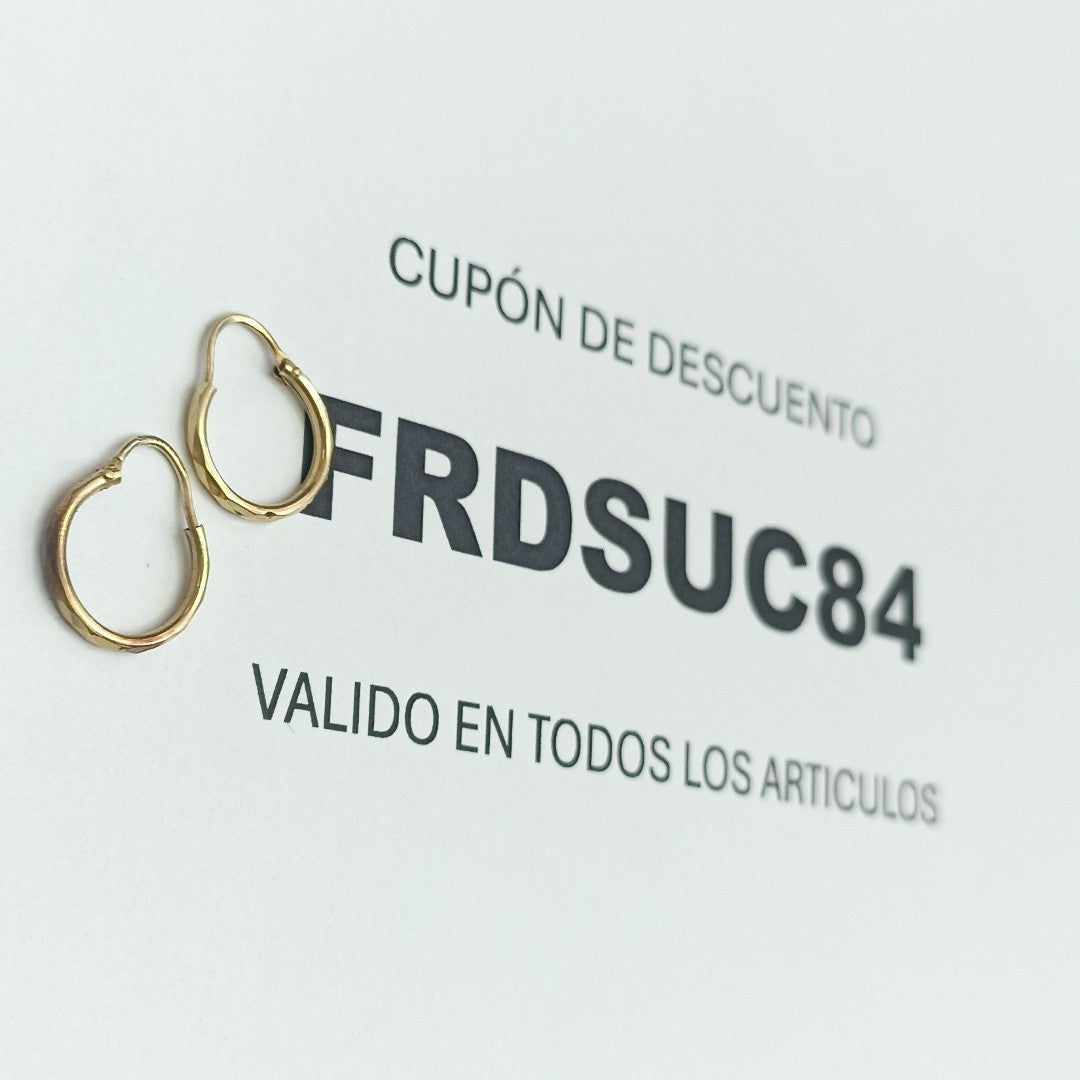 ARRACADAS PAR ORO 10 K 0.5 GRMS (SEMINUEVO)