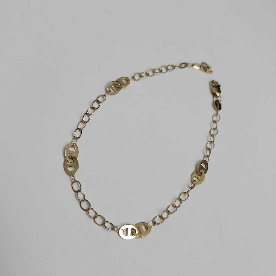 PULSERA ESPECIAL 14K 21 CM 1.9 GR (NUEVO)
