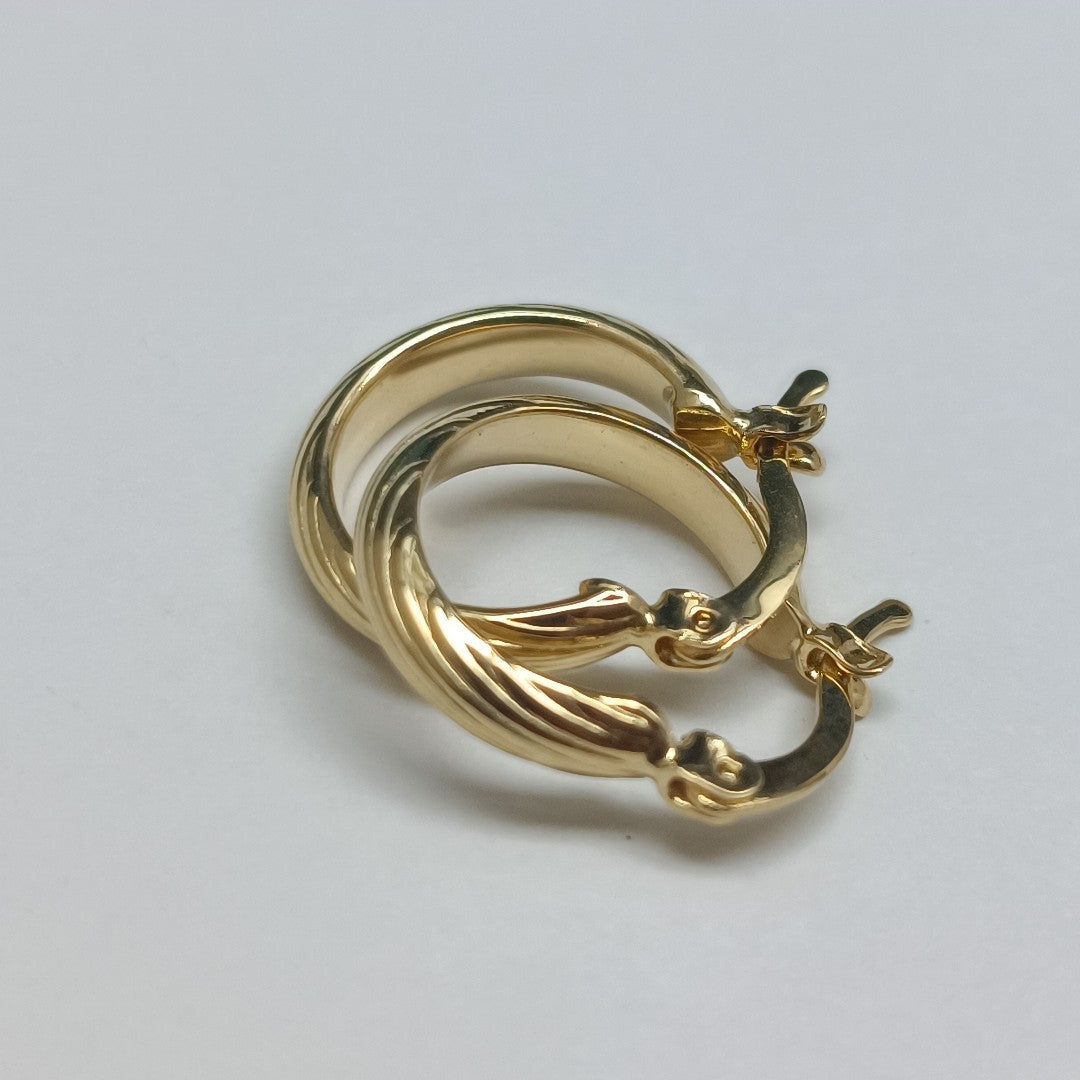 ARETES ARRACADA ASTRIADA 14K 1.6 GR (NUEVO)