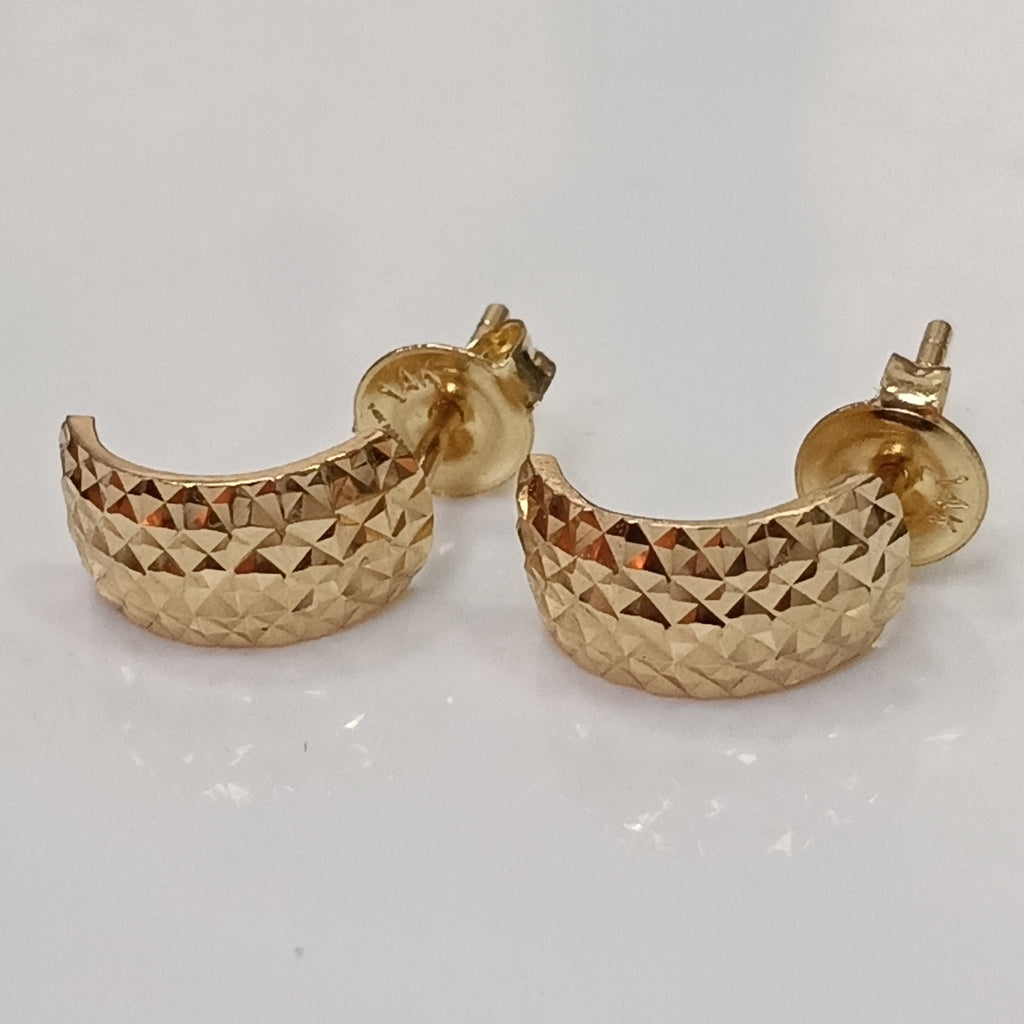 BROQUELES ORO 14K 1.8 (NUEVO)
