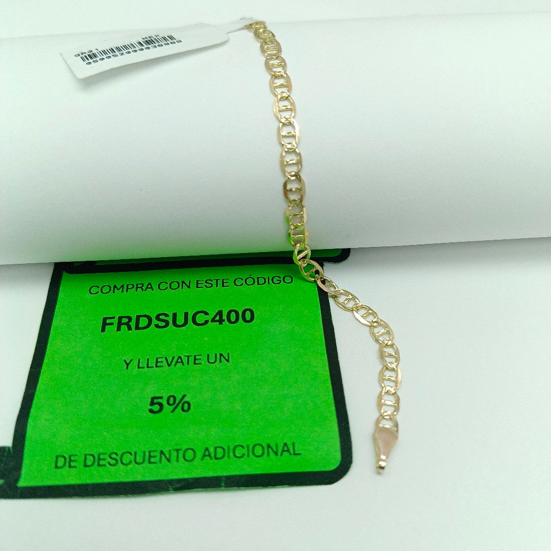 PULSERA GUCHI 14K 18 CM 3.3 GR (NUEVO)