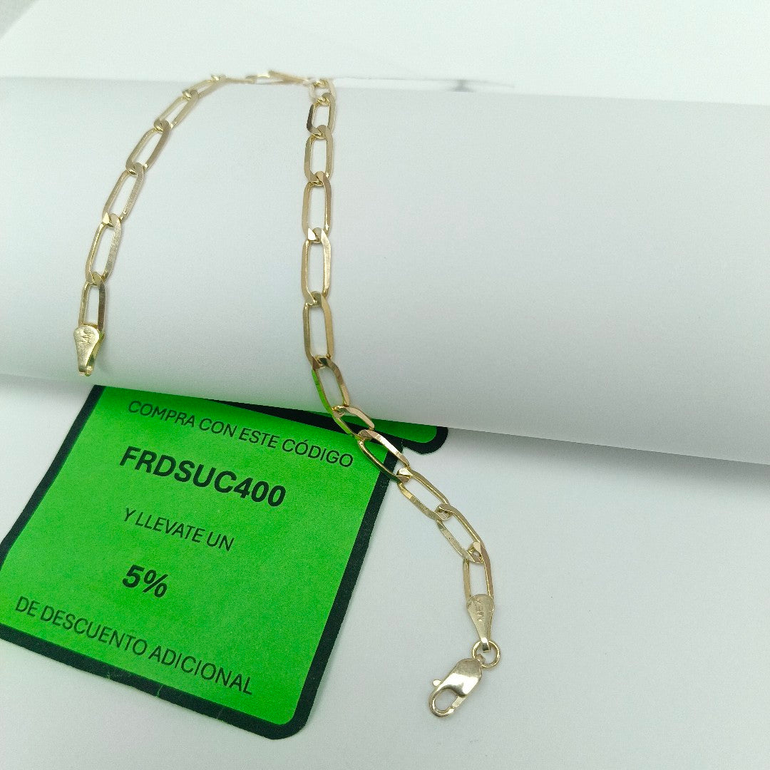 PULSERA ESLABON 14K 21 CM 4.2 GR (NUEVO)