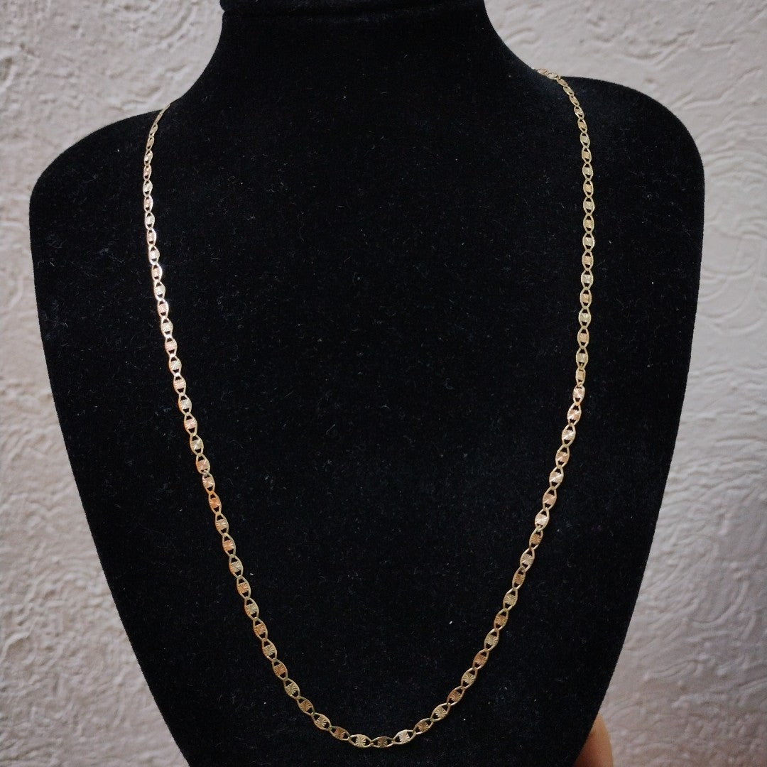 CADENA ORO COMBINADO 10 K 2.4 GRMS (SEMINUEVO)