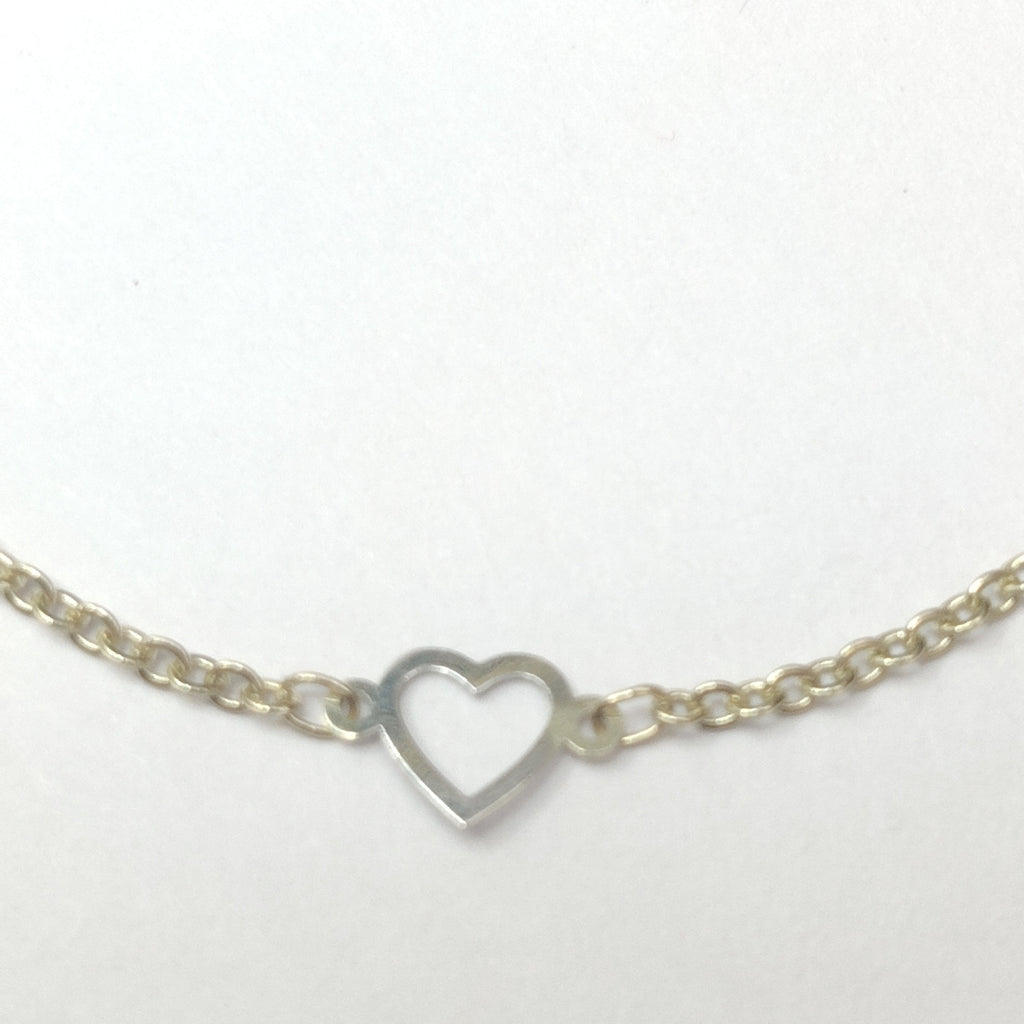 PULSERA ESPECIAL CON CORAZONES 14K 18 CM 1.3 GR (NUEVO)