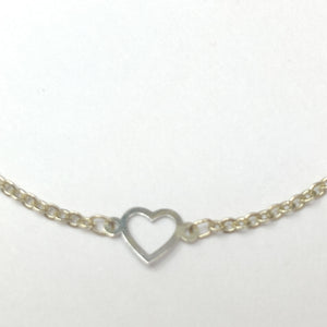 PULSERA ESPECIAL CON CORAZONES 14K 18 CM 1.3 GR (NUEVO)