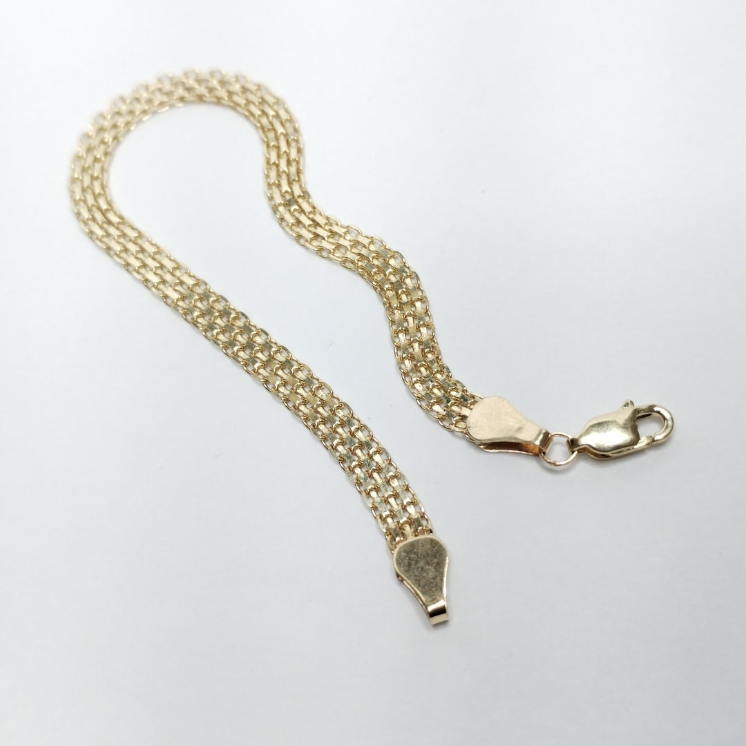 PULSERA ESPECIAL 14K 18 CM 4.6 GR (NUEVO)