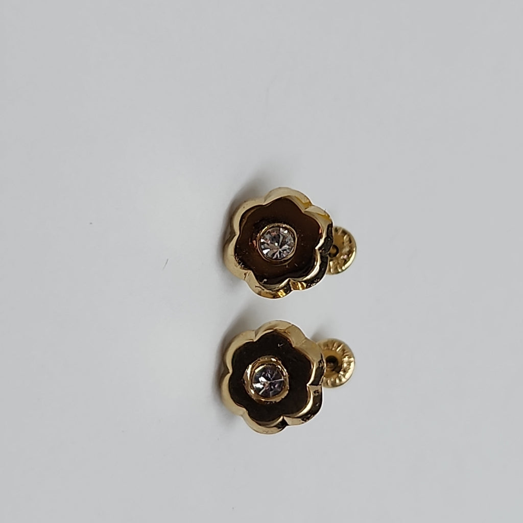 BROQUELES BROQUEL FIG FLOR C CIRCONIA 14K 0.2581 GR (NUEVO)