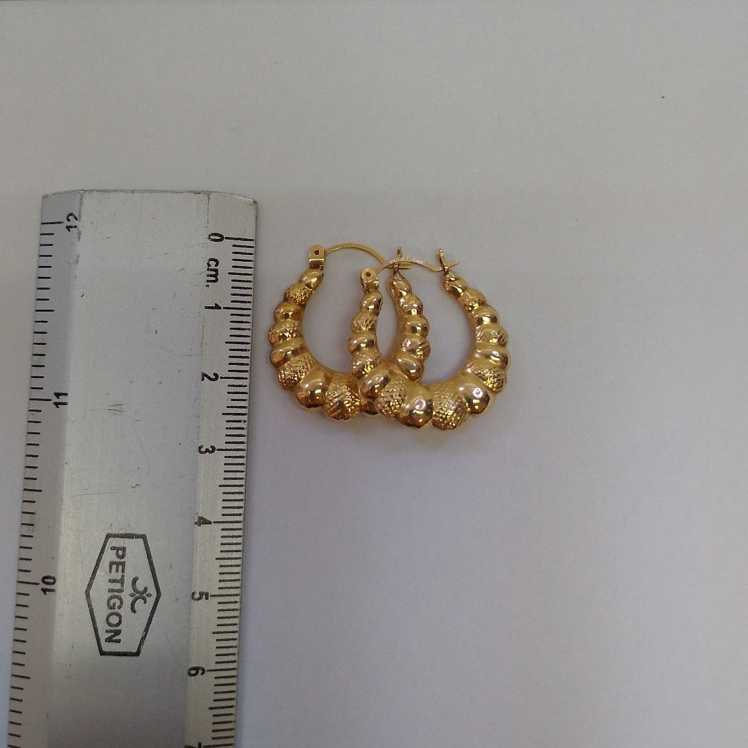 ARRACADAS PAR ORO 14 K 3.2 GRMS (SEMINUEVO)