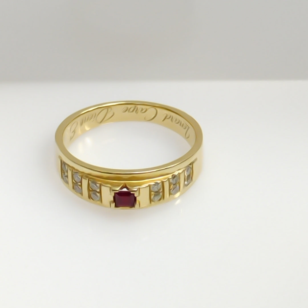 ANILLO ORO 14 K 7.4 GRMS (SEMINUEVO)