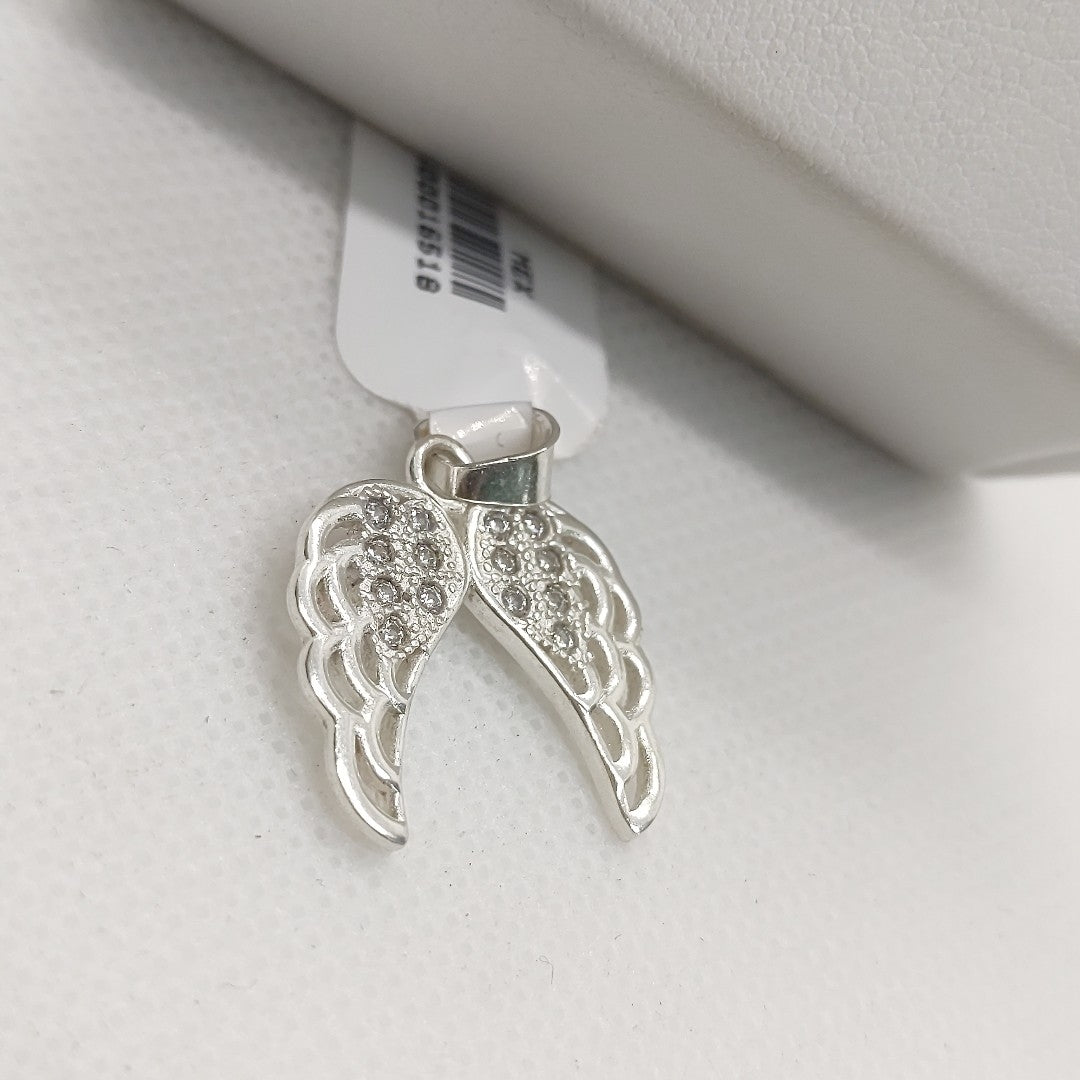 DIJE ALAS C/CIRCONIAS PLATA .925 2.4 GR (NUEVO)