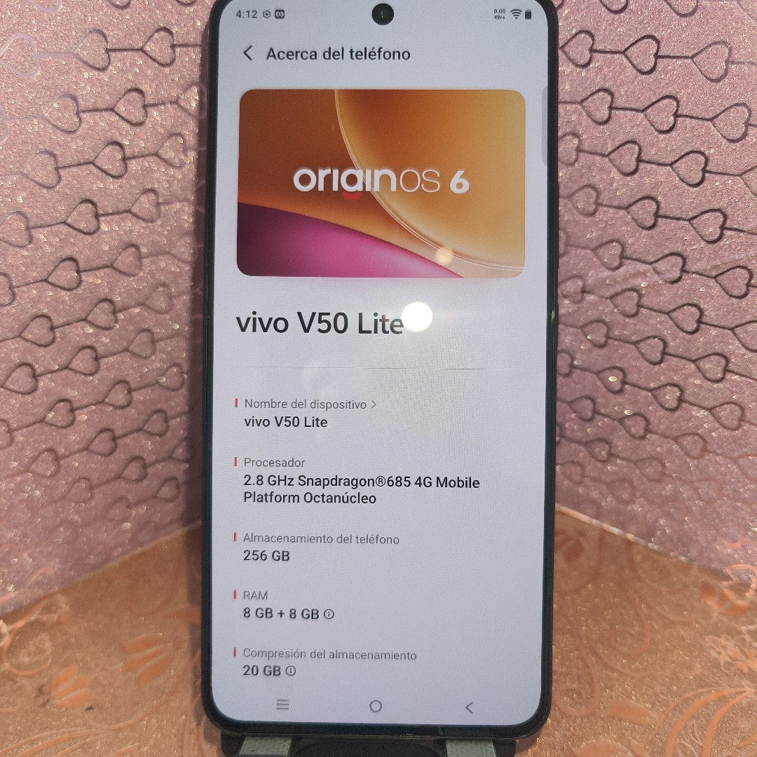 CELULAR VIVO V50 LITE V2441 (2025) 256 GB 8 GB RAM (SEMINUEVO)
