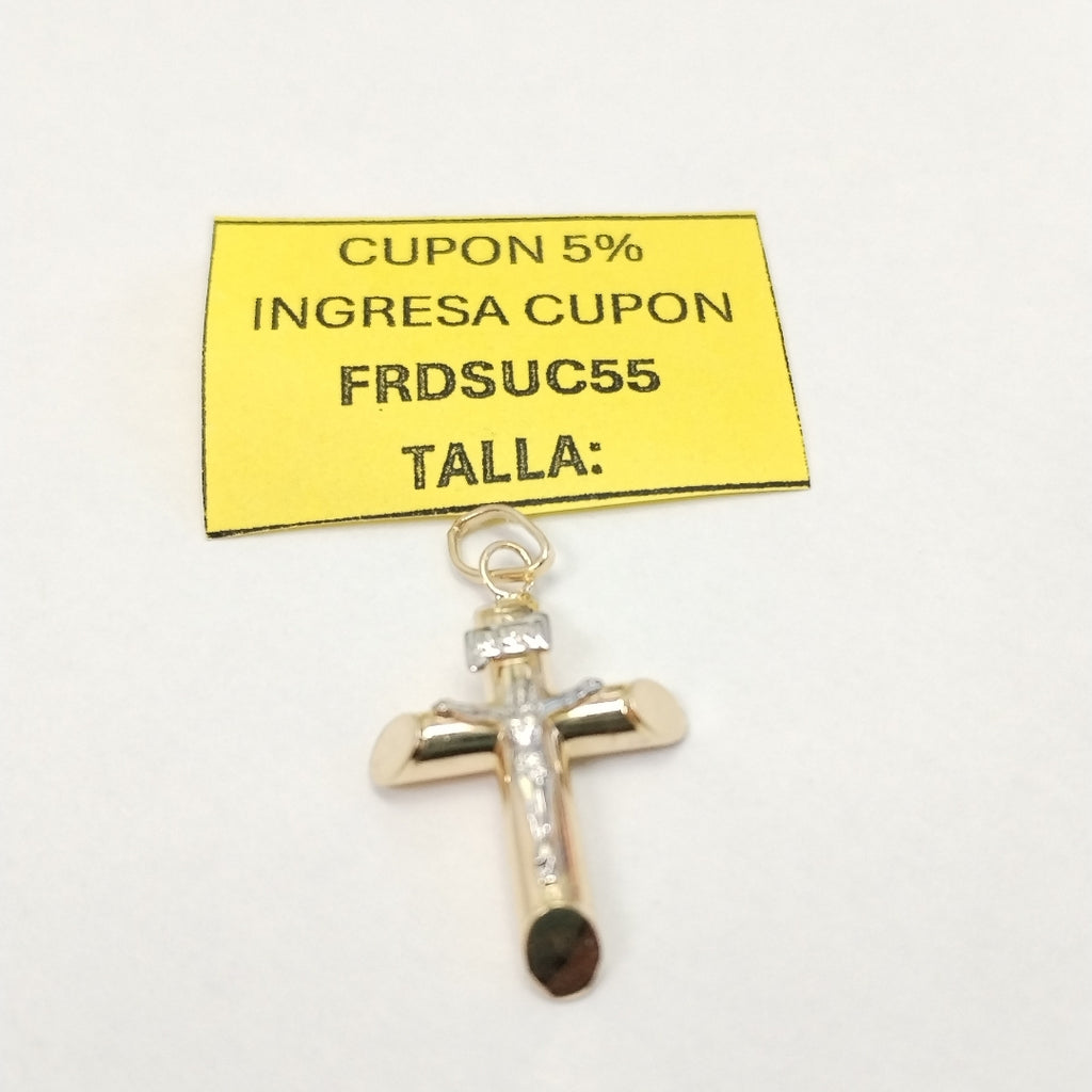CRUCIFIJO ORO 14 K 1,10 GRMS (SEMINUEVO)