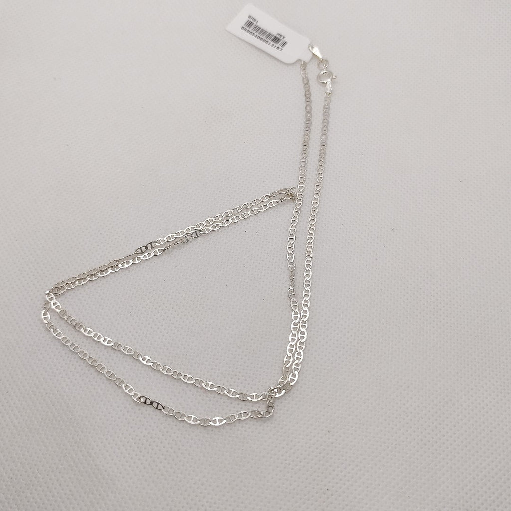 CADENA TEJIDO GUCHI PLATA .925 60 CM 3.7 GR (NUEVO)
