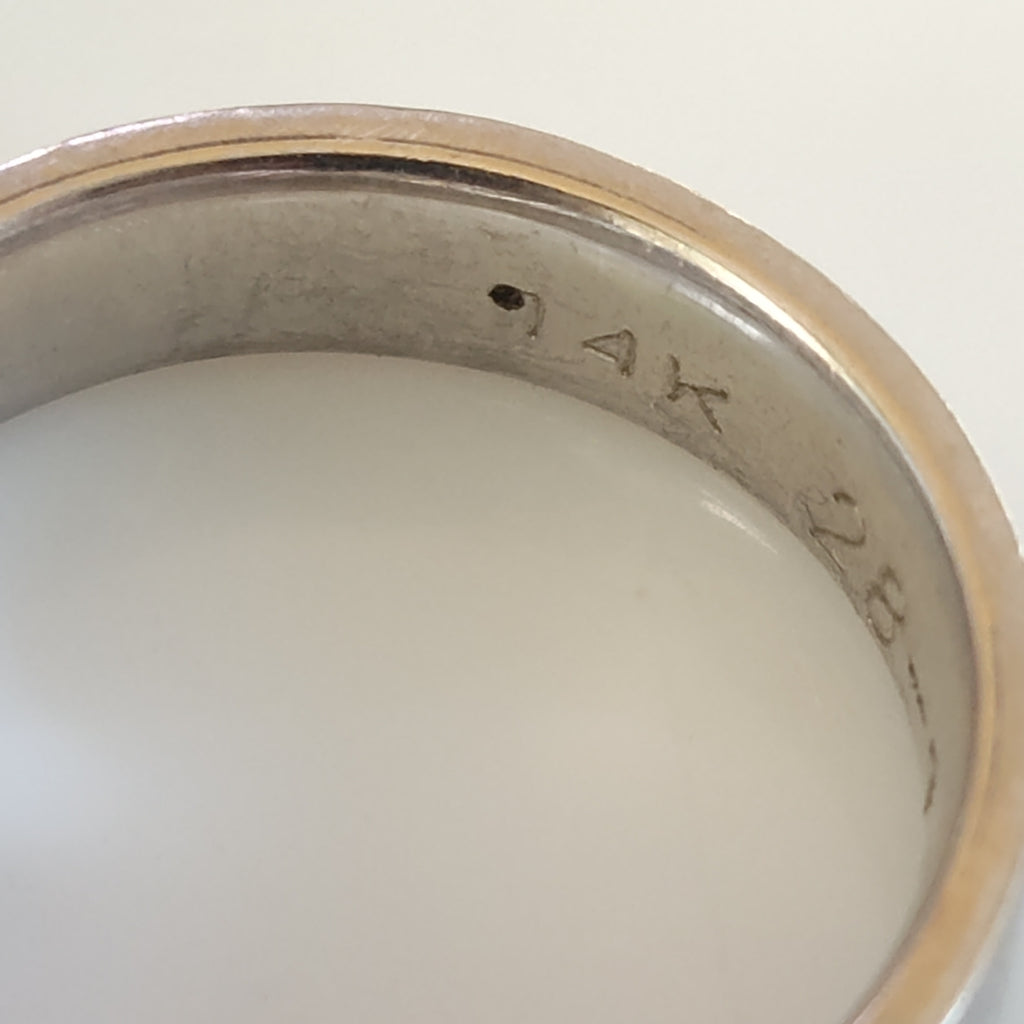 ARGOLLA ORO, ORO BLANCO 14 K 5.5 GRMS (SEMINUEVO)