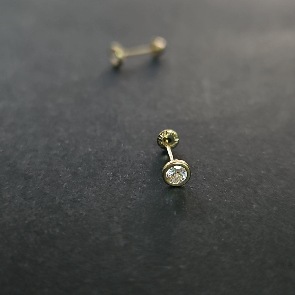 BROQUELES BROQUEL C CIRCONIA 14K 0.1501 GR (NUEVO)