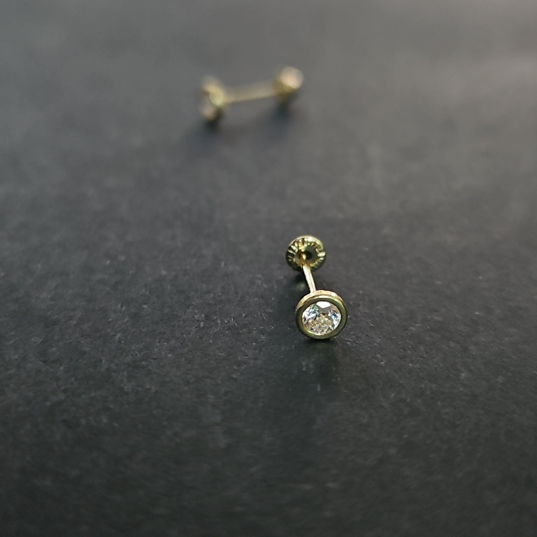 BROQUELES BROQUEL C CIRCONIA 14K 0.1501 GR (NUEVO)