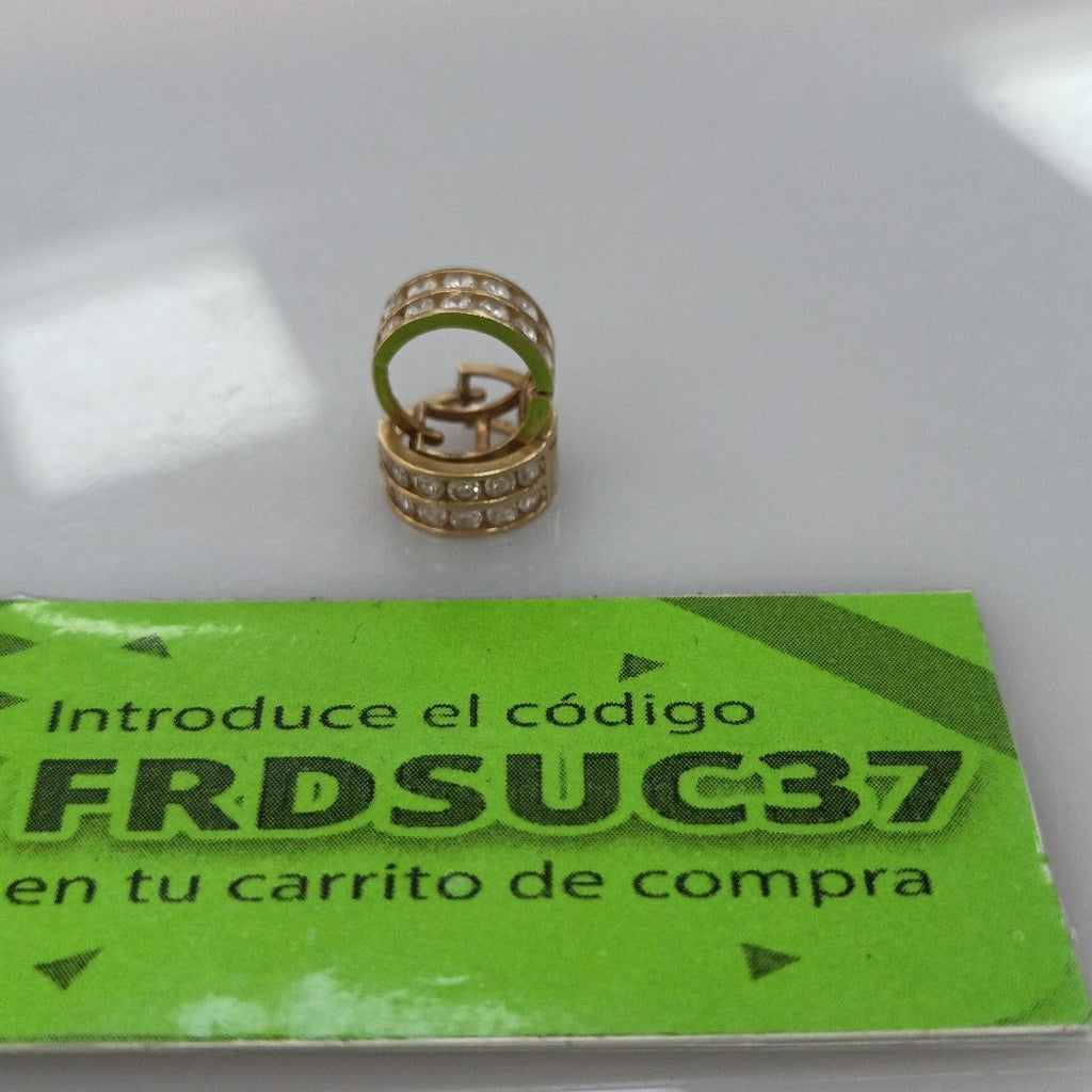ARRACADAS PAR ORO 10 K 1.9 GRMS (SEMINUEVO)