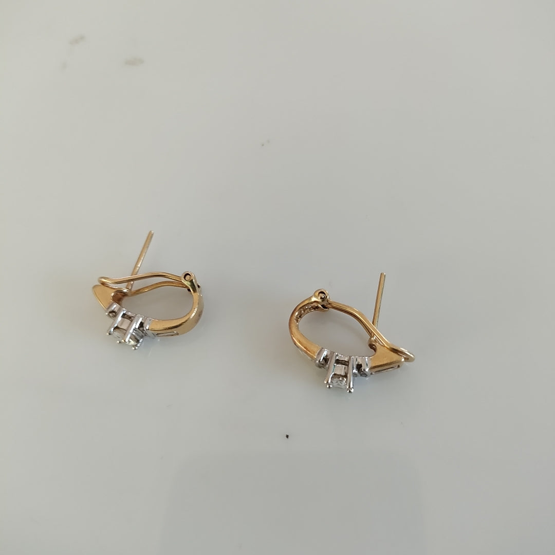 ARETES PAR ORO 14 K 4,80 GRMS (SEMINUEVO)