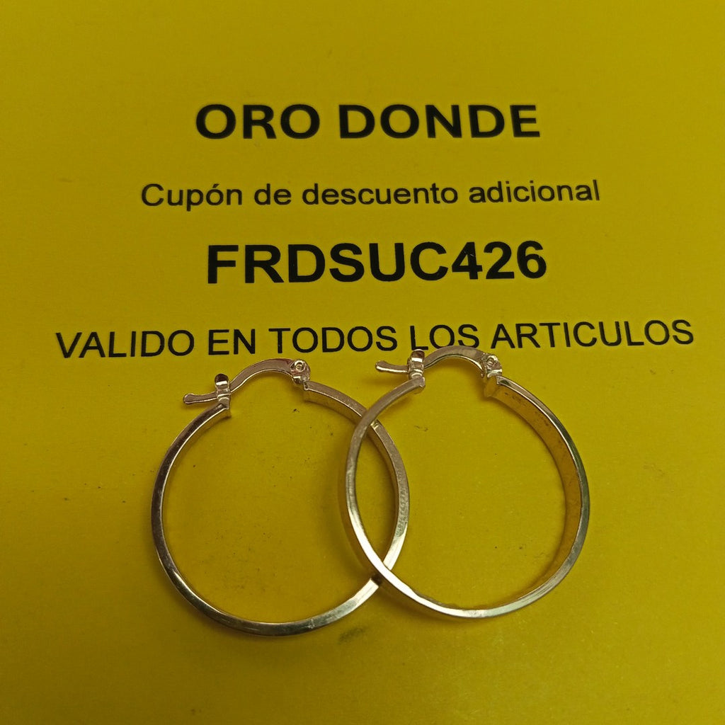 ARETES TEJIDO ARRACADAS CON NUMEROS ROMANOS 14K 2.7 GR (NUEVO)