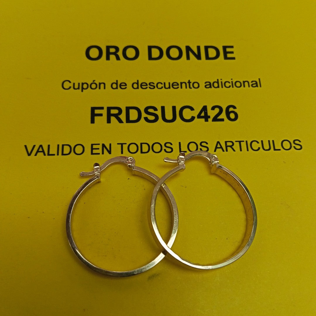 ARETES TEJIDO ARRACADAS CON NUMEROS ROMANOS 14K 2.7 GR (NUEVO)