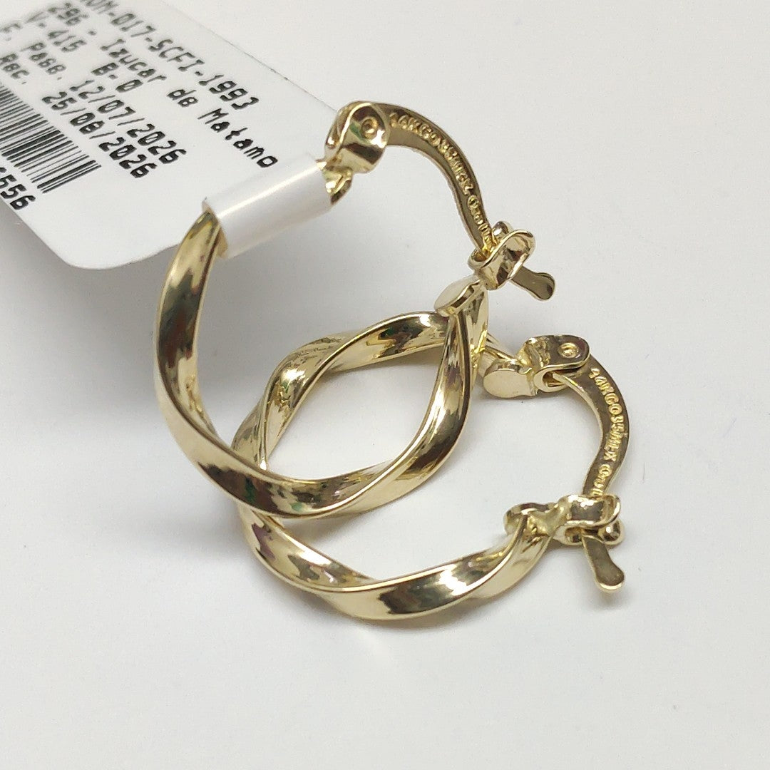 ARETES ARRACADAS TORZAL 14K 1.2 GR (NUEVO)