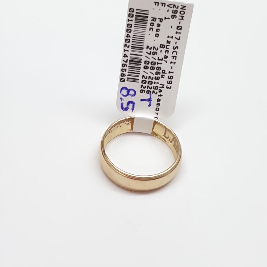 ARGOLLA ORO 10 K 1.9 GRMS (SEMINUEVO)