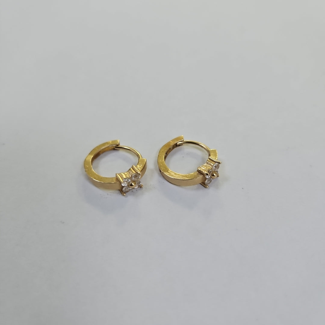 ARRACADAS PAR ORO 14 K 1.9 GRMS (SEMINUEVO)