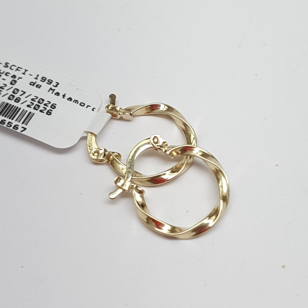ARETES ARRACADAS TORZAL 14K 1.2 GR (NUEVO)