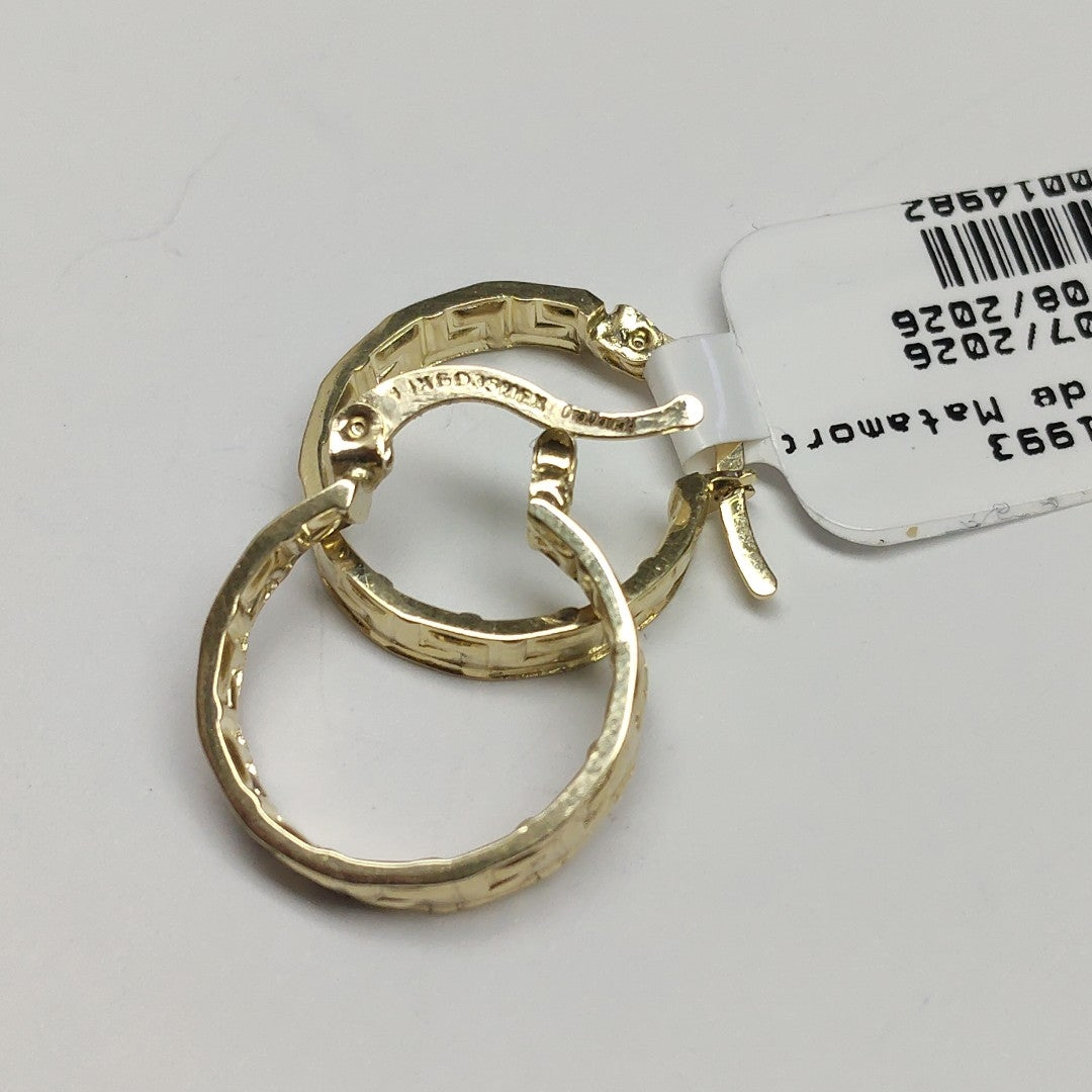 ARETES ARRACADAS FIG GRECAS 14K 1.7 GR (NUEVO)
