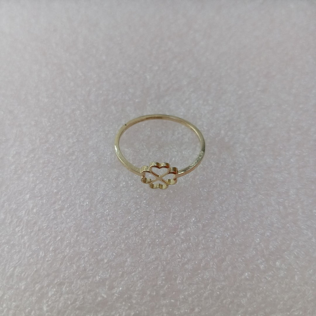 ANILLOS ANILLITO FIG TREBOL 10K TALLA 7 0.8 GR (NUEVO)
