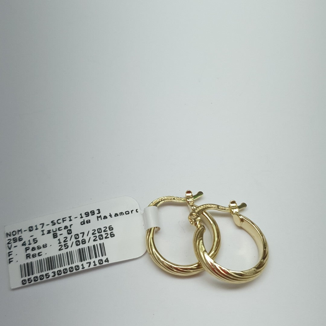 ARETES ARRACADA ASTRIADA 14K 1.7 GR (NUEVO)