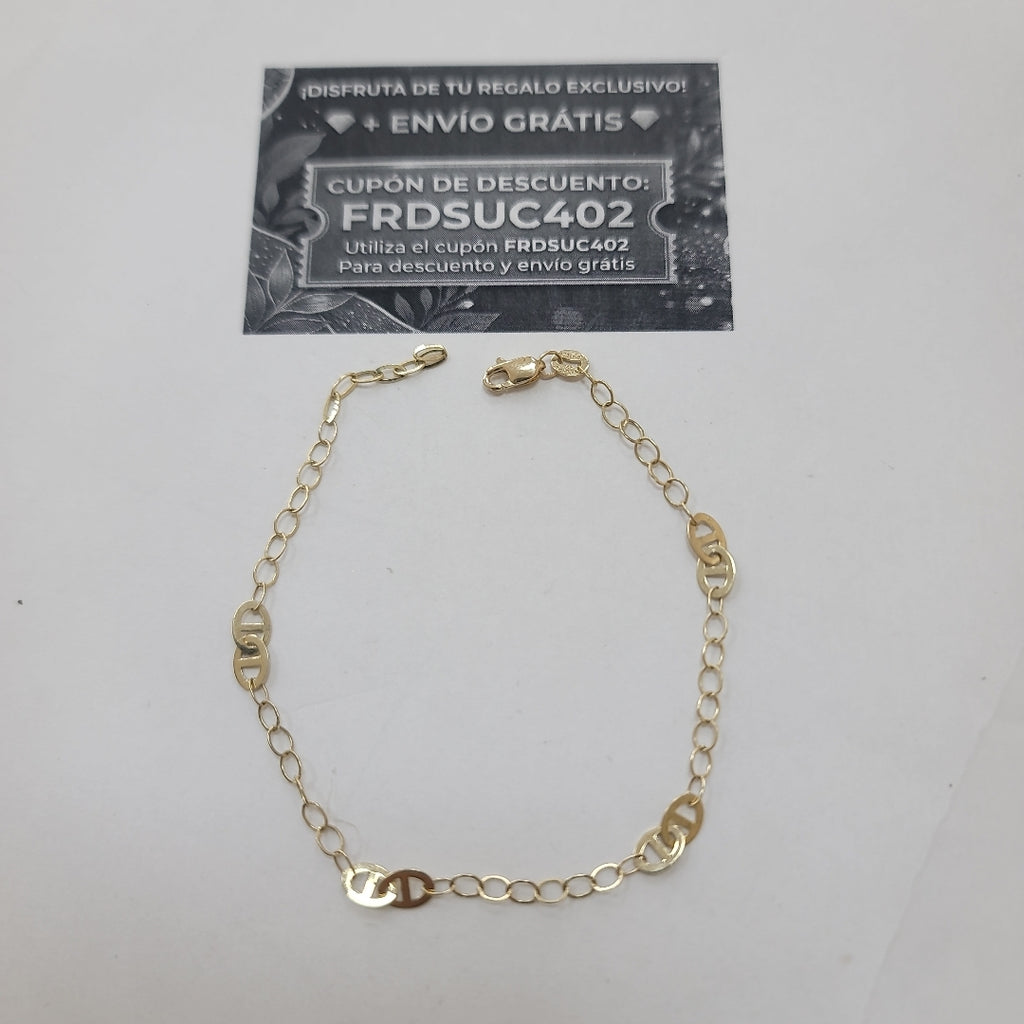 PULSERA ESPECIAL 14K 21 CM 1.8 GR (NUEVO)