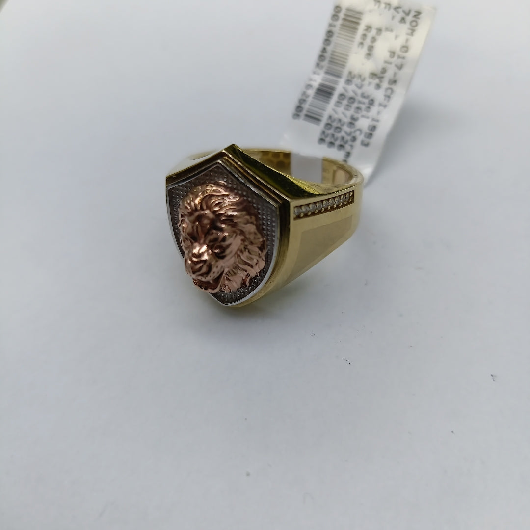 ANILLO ORO COMBINADO 10 K 8.4 GRMS (SEMINUEVO)