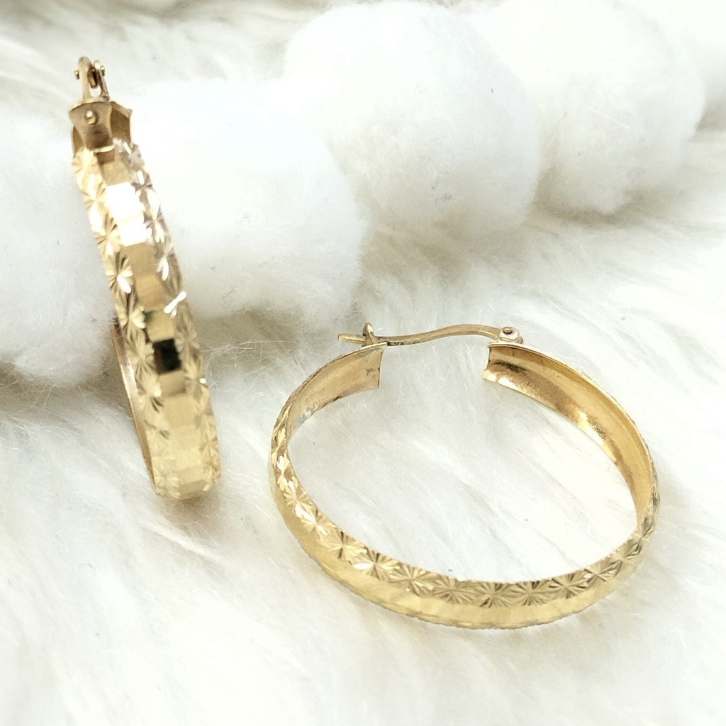 ARRACADAS PAR ORO 14 K 4.6 GRMS (SEMINUEVO)