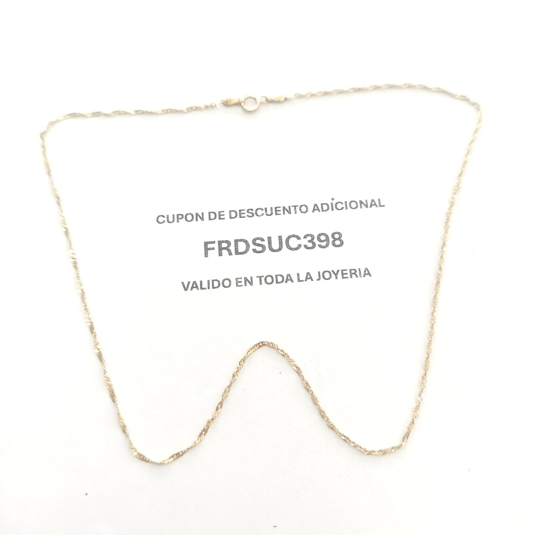 CADENA ORO 14 K 1,30 GRMS (SEMINUEVO)
