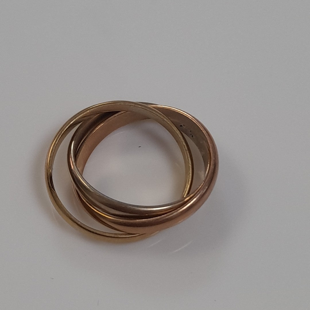 ANILLITO ORO COMBINADO 14 K 2,00 GRMS (SEMINUEVO)
