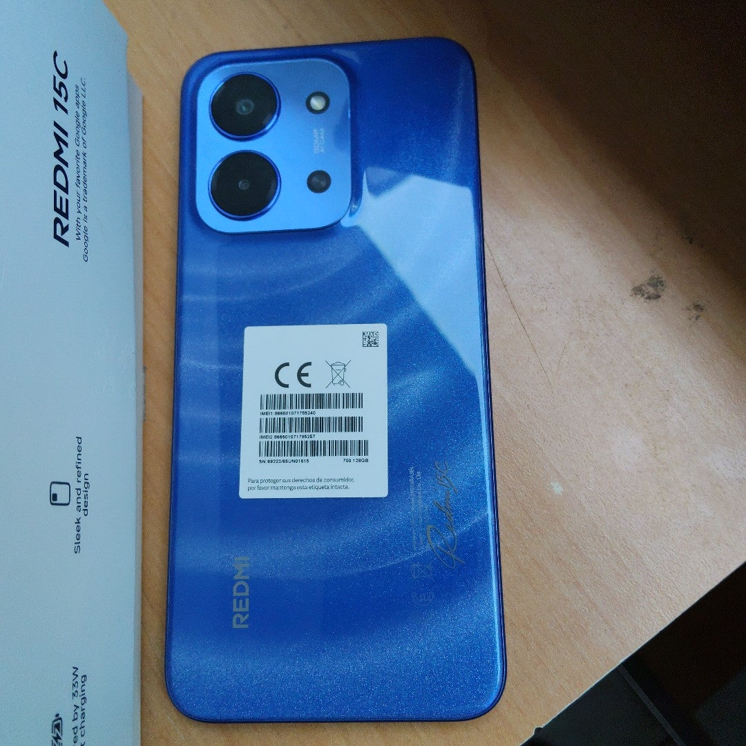 CELULAR XIAOMI REDMI 15C 25078RA3EL (2025) 128 GB 4 GB RAM (SEMINUEVO)