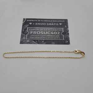 PULSERA TORZAL 14K 21 CM 1.4 GR (NUEVO)