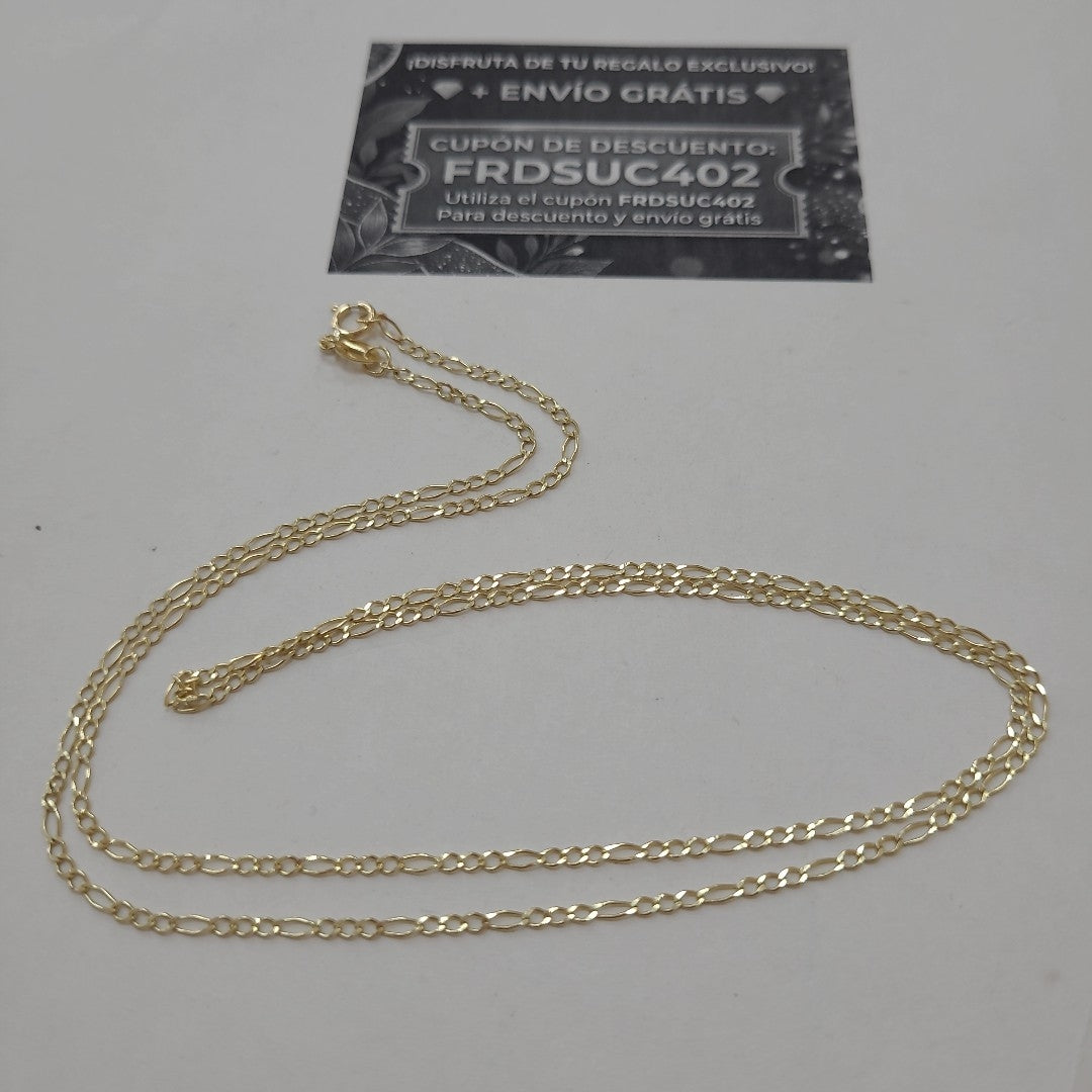 CADENAS TEJIDO ESLABONES ORO 10K 60 CM 2.3 GR (NUEVO)