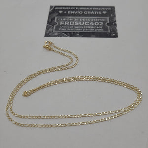 CADENAS TEJIDO ESLABONES ORO 10K 60 CM 2.3 GR (NUEVO)
