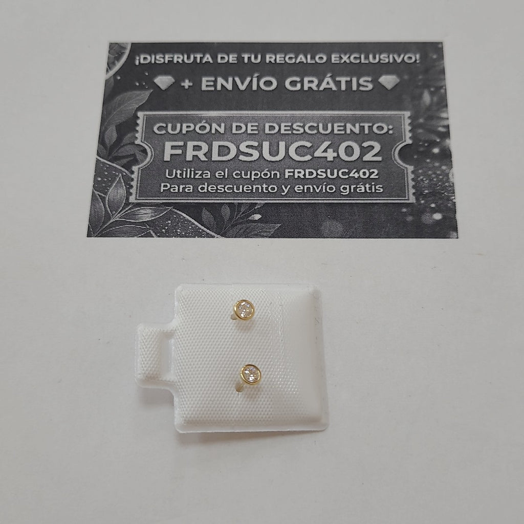 BROQUELES BROQUEL C CIRCONIA 14K 0.1501 GR (NUEVO)