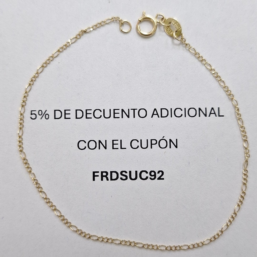 PULSERA 3X1 14K 18 CM 0.6 GR (NUEVO)