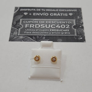 BROQUELES BROQUEL C CIRCONIA 14K 0.27 GR (NUEVO)