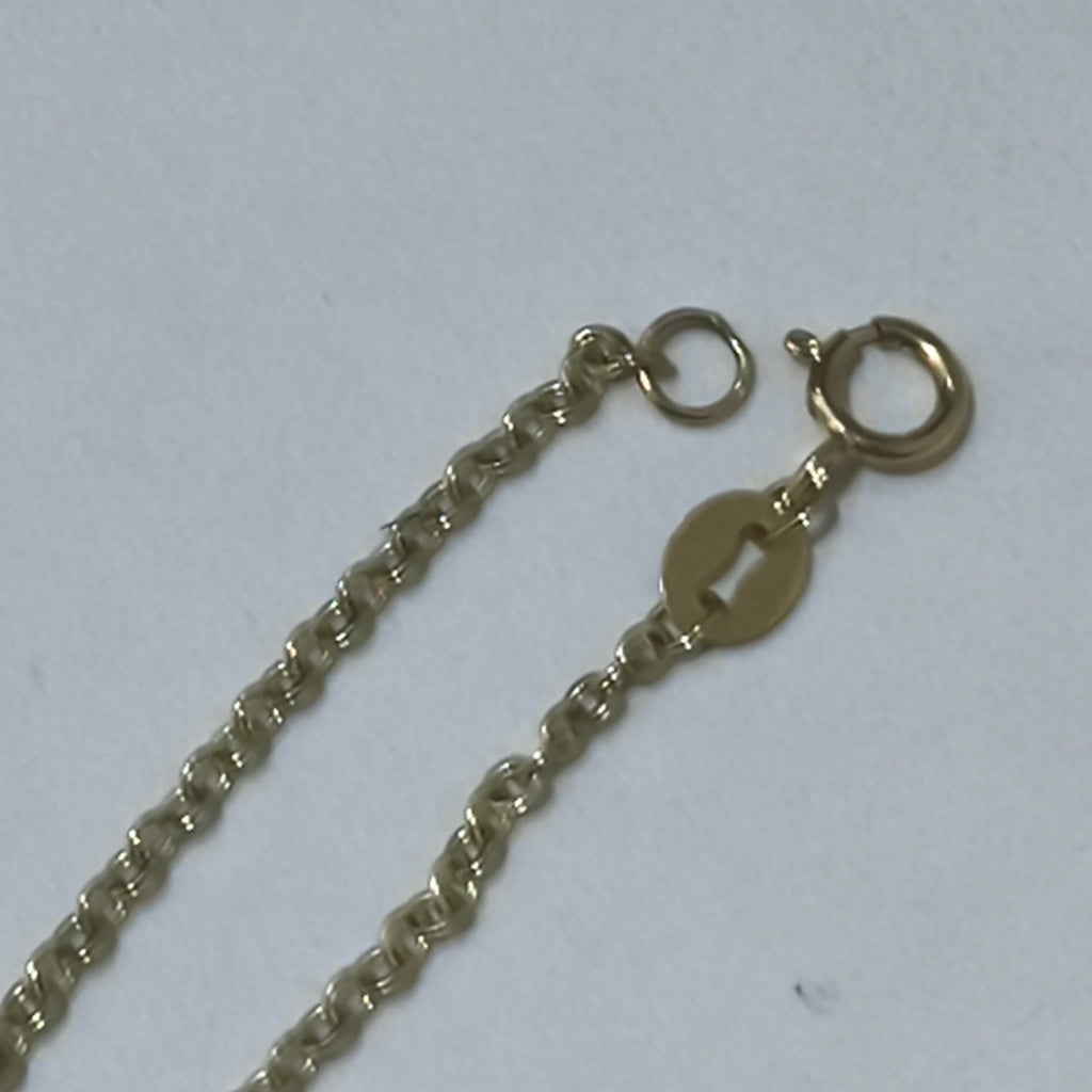 PULSERA TEJIDO ESPECIAL CON MANDALA 14K 18 CM 1.3 GR (NUEVO)