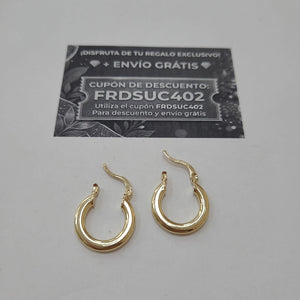 ARETES ARRACADAS 14K 1.6 GR (NUEVO)