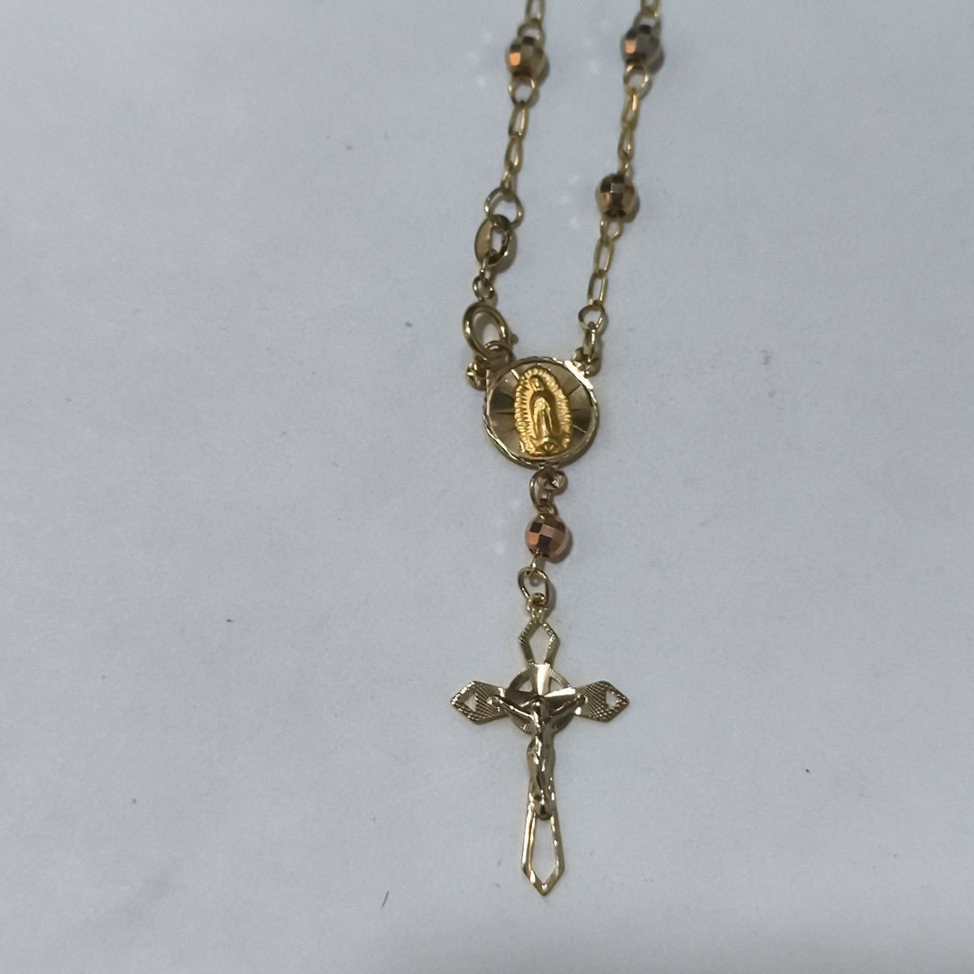 PULSERA DECENARIO COMBINADO 14K 18 CM 3.1 GR (NUEVO)